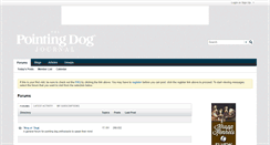 Desktop Screenshot of bbs.pointingdogjournal.com