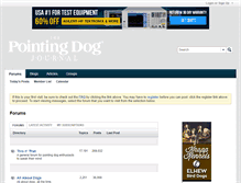 Tablet Screenshot of bbs.pointingdogjournal.com
